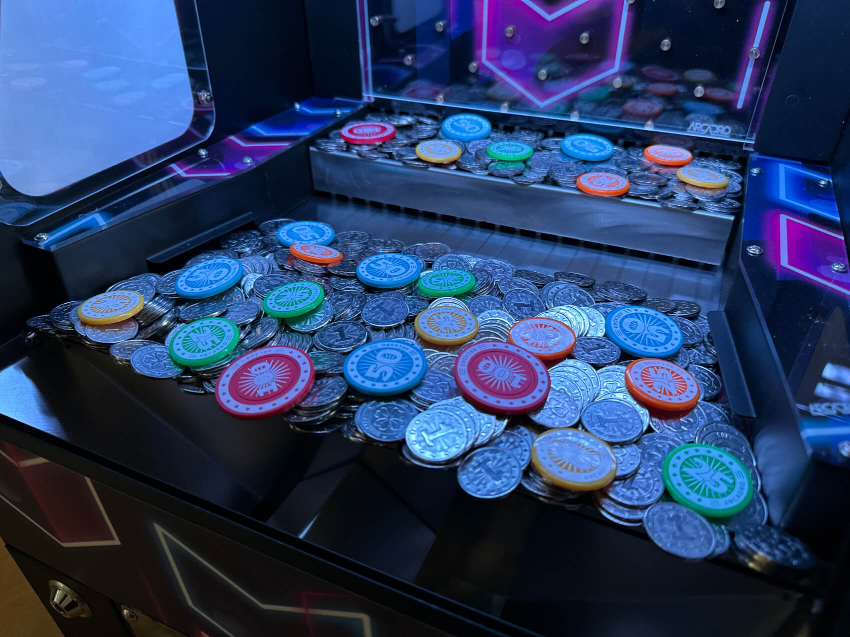 Your choice ドギョム ラキドロ パワーステーション Coin Pusher 365 Tabletop Arcade Game - by Arcadro