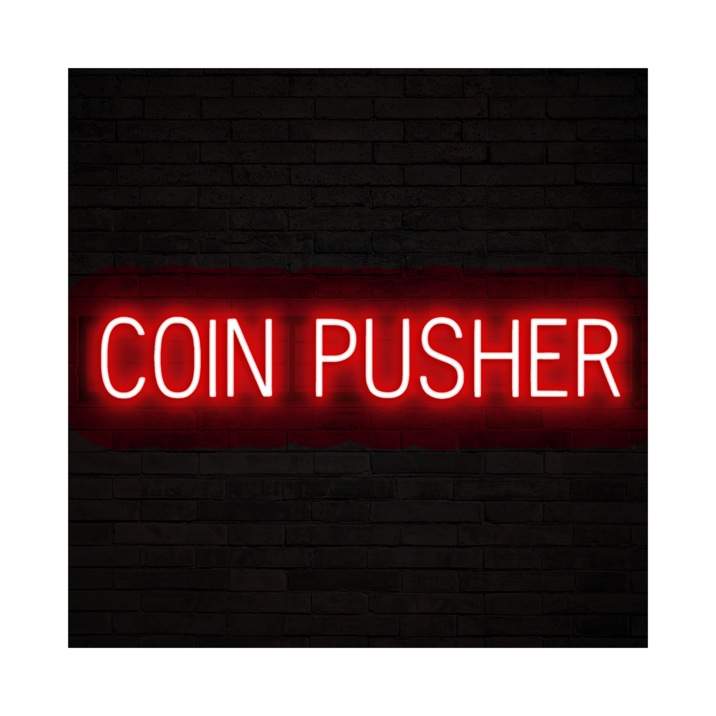 COIN PUSHER Led sign - 97 x 16 cm