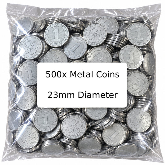 Metal Coins 23mm - 500x