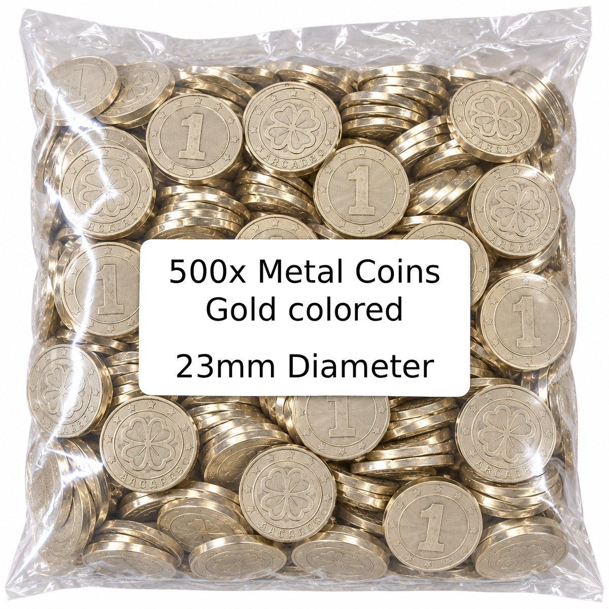 عملات معدنية للعب - 500 قطعة