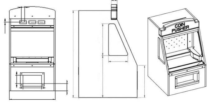 First sketches of the Coin Pusher 365
